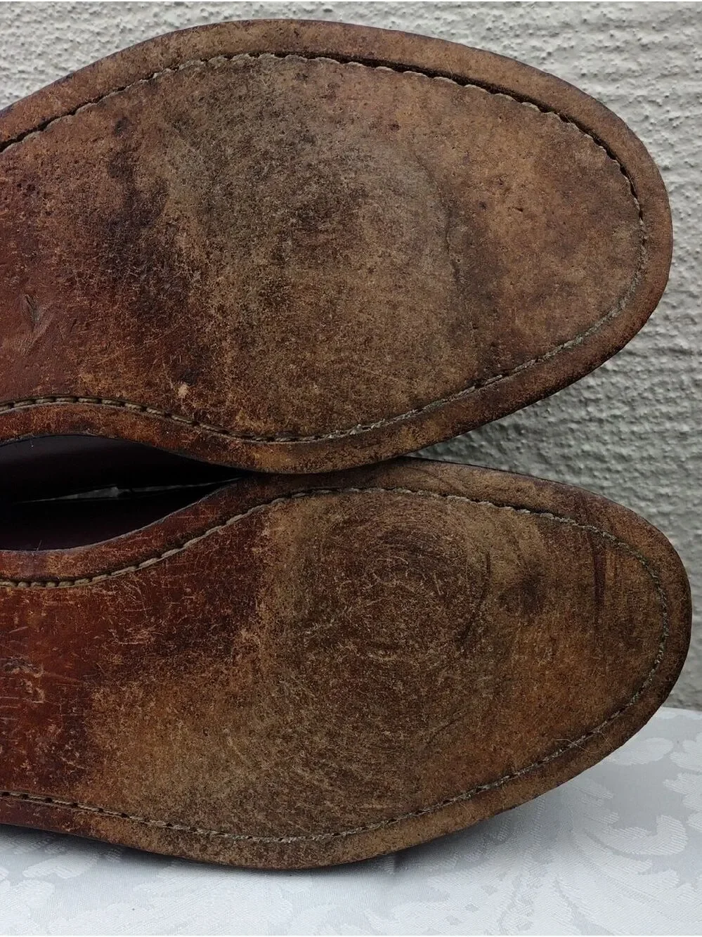 G.H. Bass & Co Weejuns Men's Burgundy Leather Upper Low Heel Penny Loafer Shoe
